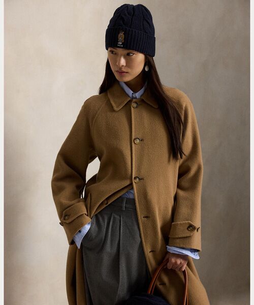 POLO RALPH LAUREN / ポロ ラルフ ローレン ニットキャップ | Polo ベア ケーブル ウールブレンド ビーニー | 詳細1