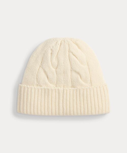 POLO RALPH LAUREN / ポロ ラルフ ローレン ニットキャップ | Polo ベア ケーブル ウールブレンド ビーニー | 詳細1