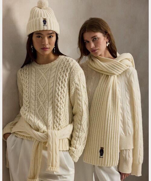 POLO RALPH LAUREN / ポロ ラルフ ローレン マフラー・ショール・スヌード・ストール | Polo ベア リブニット マフラー | 詳細3