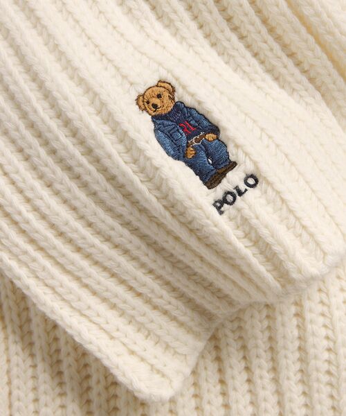 POLO RALPH LAUREN / ポロ ラルフ ローレン マフラー・ショール・スヌード・ストール | Polo ベア リブニット マフラー | 詳細4