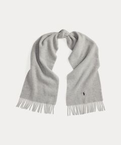 POLO RALPH LAUREN フリンジトリム ウール マフラー フリンジトリム ウール マフラー （マフラー・ショール