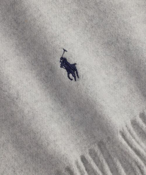 POLO RALPH LAUREN / ポロ ラルフ ローレン マフラー・ショール・スヌード・ストール | フリンジトリム ウール マフラー | 詳細2