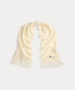 POLO RALPH LAUREN / ポロ ラルフ ローレン マフラー・ショール・スヌード・ストール | フリンジトリム ウール マフラー