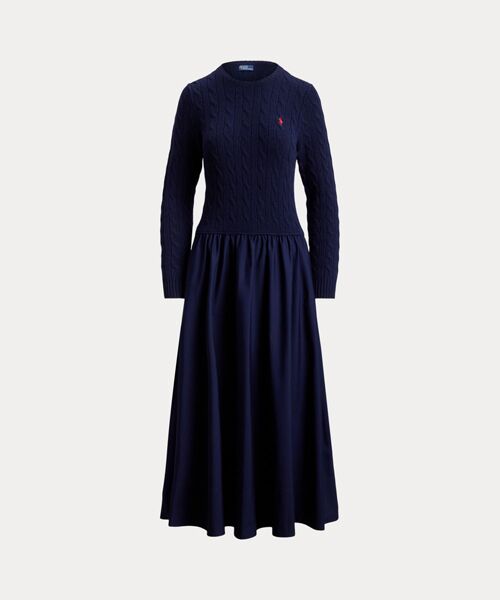 POLO RALPH LAUREN / ポロ ラルフ ローレン ロング・マキシ丈ワンピース | ハイブリッド ケーブル セーター ドレス | 詳細1