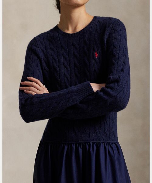 POLO RALPH LAUREN / ポロ ラルフ ローレン ロング・マキシ丈ワンピース | ハイブリッド ケーブル セーター ドレス | 詳細4