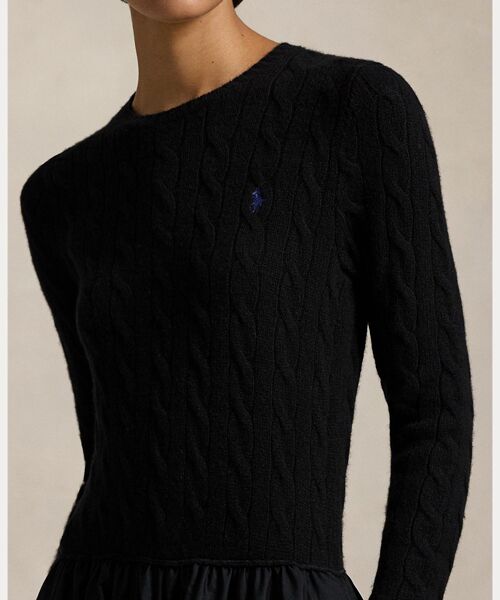 POLO RALPH LAUREN / ポロ ラルフ ローレン ロング・マキシ丈ワンピース | ハイブリッド ケーブル セーター ドレス | 詳細4