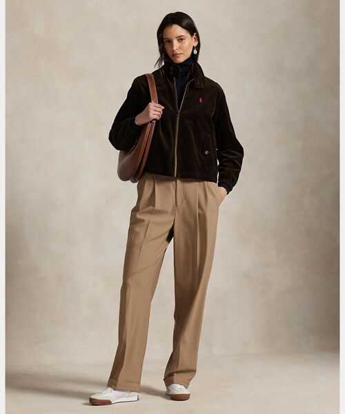 ポロラルフローレンブラウンジャケットブルゾンウィンドブレーカースエットパーカー コーデュロイ ウィンドブレーカー ジャケット （その他アウター