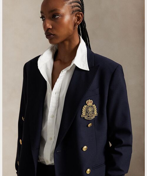 POLO RALPH LAUREN / ポロ ラルフ ローレン テーラードジャケット | ダブルブレステッド クレスト ブレザー | 詳細4