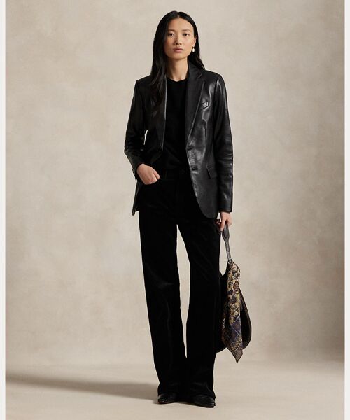 POLO RALPH LAUREN / ポロ ラルフ ローレン その他パンツ | コットン コーデュロイ ワイドレッグ パンツ(001ブラック)