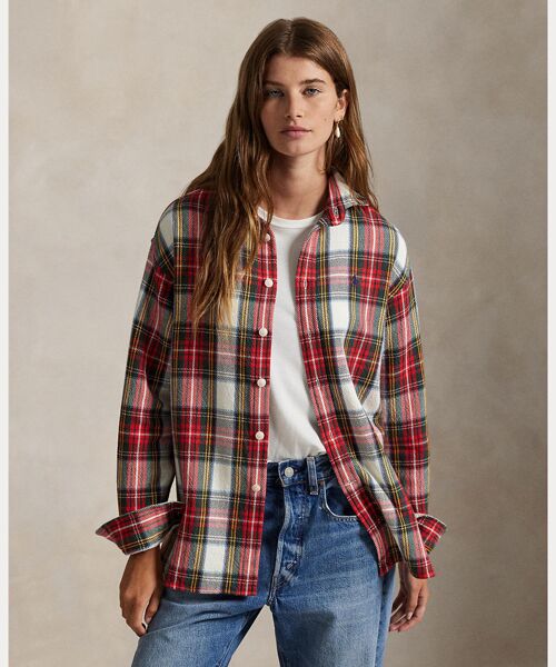 POLO RALPH LAUREN / ポロ ラルフ ローレン シャツ・ブラウス | リラックス フィット チェック コットン ツイル シャツ（999マルチカラー）