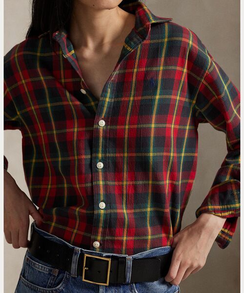 POLO RALPH LAUREN / ポロ ラルフ ローレン シャツ・ブラウス | リラックス フィット チェック コットン ツイル シャツ | 詳細4