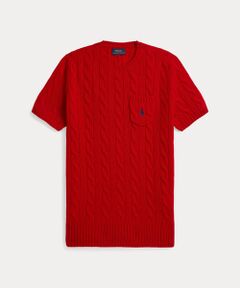 POLO RALPH LAUREN / ポロ ラルフ ローレン ニット・セーター | ケーブル ウールカシミヤ ショートスリーブ セーター