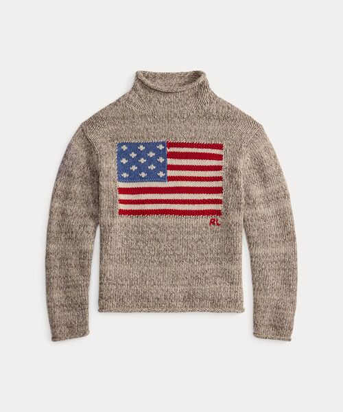 POLO RALPH LAUREN / ポロ ラルフ ローレン ニット・セーター | フラッグ ウールブレンド タートルネック セーター | 詳細1