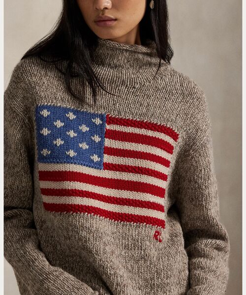 POLO RALPH LAUREN / ポロ ラルフ ローレン ニット・セーター | フラッグ ウールブレンド タートルネック セーター | 詳細4