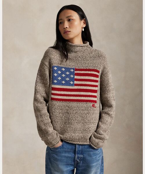 POLO RALPH LAUREN / ポロ ラルフ ローレン ニット・セーター | フラッグ ウールブレンド タートルネック セーター | 詳細5