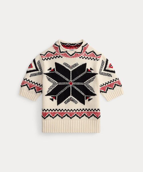 POLO RALPH LAUREN / ポロ ラルフ ローレン ニット・セーター | スノーフレーク モックネック ショートスリーブ セーター | 詳細1