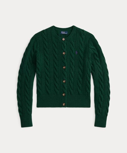 POLO RALPH LAUREN / ポロ ラルフ ローレン カーディガン・ボレロ | ケーブルニット ウールカシミヤ カーディガン | 詳細1