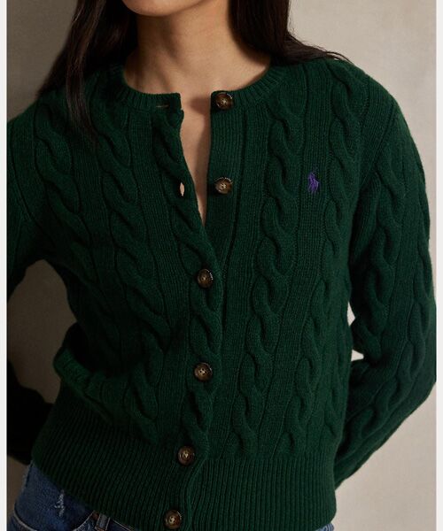 POLO RALPH LAUREN / ポロ ラルフ ローレン カーディガン・ボレロ | ケーブルニット ウールカシミヤ カーディガン | 詳細4