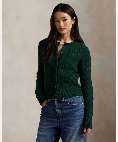 POLO RALPH LAUREN / ポロ ラルフ ローレン カーディガン・ボレロ | ケーブルニット ウールカシミヤ カーディガン | 詳細5