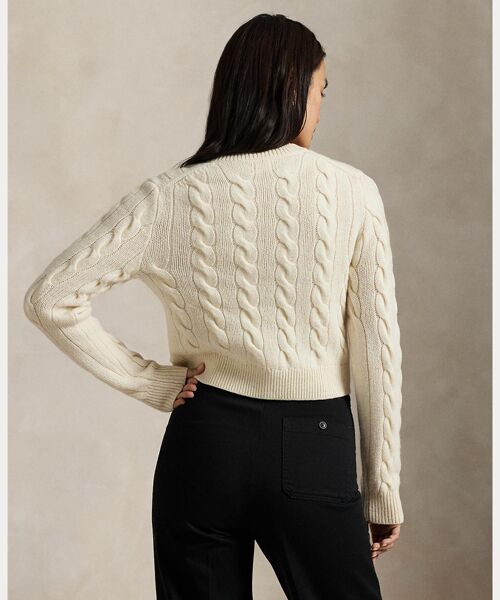 POLO RALPH LAUREN / ポロ ラルフ ローレン カーディガン・ボレロ | ケーブル ウールカシミヤ カーディガン | 詳細3