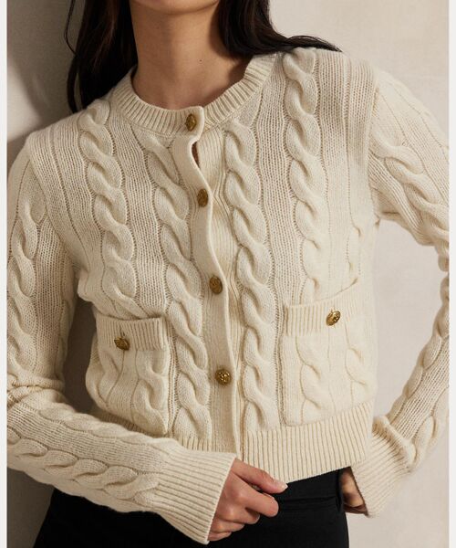 POLO RALPH LAUREN / ポロ ラルフ ローレン カーディガン・ボレロ | ケーブル ウールカシミヤ カーディガン | 詳細4