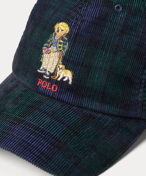 POLO RALPH LAUREN / ポロ ラルフ ローレン キャップ | (ボーイズ 2才～7才)チェック Polo ベア コーデュロイ ボール キャップ | 詳細2