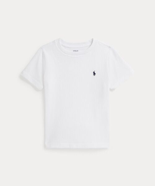 POLO RALPH LAUREN / ポロ ラルフ ローレン Tシャツ | (ボーイズ 2才～7才)コットン ジャージー クルーネック Tシャツ（100ホワイト）