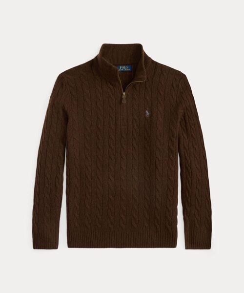 POLO RALPH LAUREN / ポロ ラルフ ローレン ニット・セーター | ケーブルニット ウールカシミヤ セーター | 詳細1