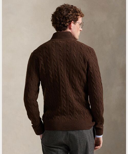 POLO RALPH LAUREN / ポロ ラルフ ローレン ニット・セーター | ケーブルニット ウールカシミヤ セーター | 詳細3