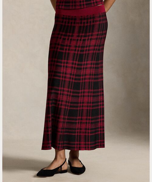 POLO RALPH LAUREN / ポロ ラルフ ローレン ロング・マキシ丈スカート | チェック セーター スカート | 詳細2
