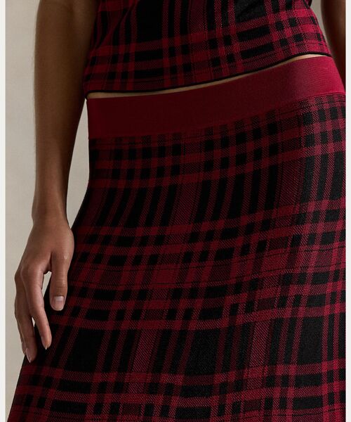 POLO RALPH LAUREN / ポロ ラルフ ローレン ロング・マキシ丈スカート | チェック セーター スカート | 詳細4