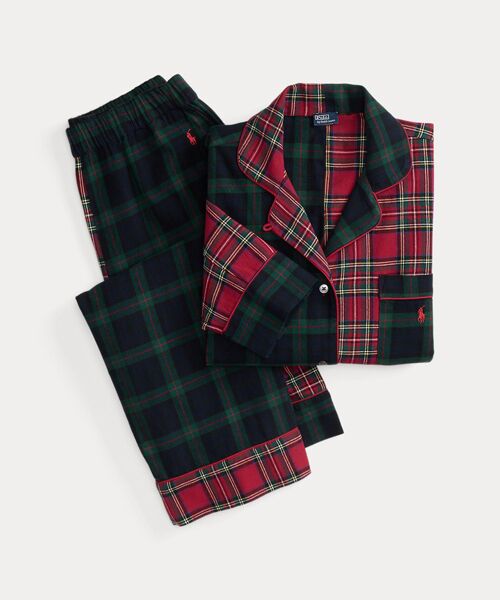 POLO RALPH LAUREN / ポロ ラルフ ローレン ルームウェア | チェック ロングスリーブ パジャマ セット | 詳細1