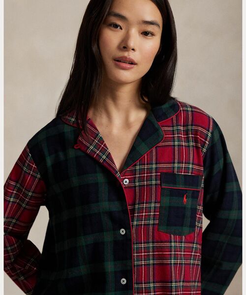 POLO RALPH LAUREN / ポロ ラルフ ローレン ルームウェア | チェック ロングスリーブ パジャマ セット | 詳細4