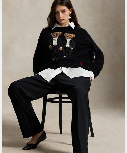 POLO RALPH LAUREN / ポロ ラルフ ローレン ニット・セーター | Ralph & Ricky ベア クルーネック セーター | 詳細5