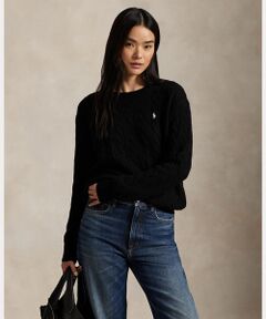 POLO RALPH LAUREN / ポロ ラルフ ローレン ニット・セーター | ケーブル ウールカシミヤ クルーネック セーター