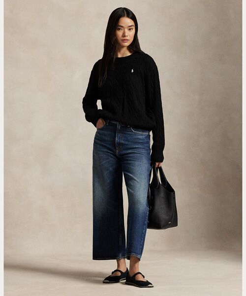 POLO RALPH LAUREN / ポロ ラルフ ローレン ニット・セーター | ケーブル ウールカシミヤ クルーネック セーター | 詳細2