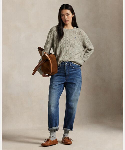 POLO RALPH LAUREN / ポロ ラルフ ローレン ニット・セーター | ケーブル ウールカシミヤ クルーネック セーター | 詳細2