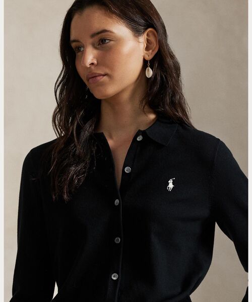 POLO RALPH LAUREN / ポロ ラルフ ローレン カーディガン・ボレロ | ポロカラー ボタンド カーディガン | 詳細4