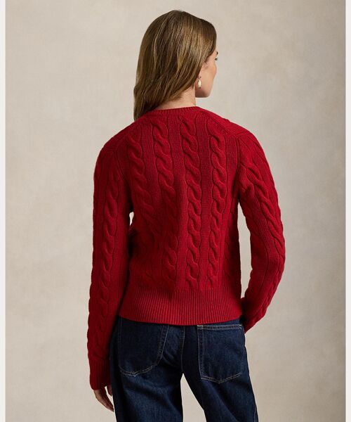 ケーブルニット ウールカシミヤ カーディガン （カーディガン・ボレロ