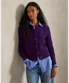 POLO RALPH LAUREN / ポロ ラルフ ローレン カーディガン・ボレロ | ケーブルニット ウールカシミヤ カーディガン