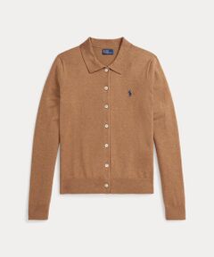 ラルフローレン　ニットジャケット　カーディガン　ブラウン　Lサイズ ラルフローレンニットジャケットカーディガンブラウンLサイズ