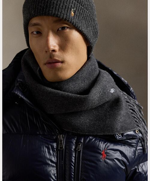 POLO RALPH LAUREN / ポロ ラルフ ローレン マフラー・ショール・スヌード・ストール | リバーシブル ウールブレンド マフラー | 詳細1