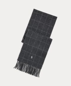 POLO RALPH LAUREN / ポロ ラルフ ローレン マフラー・ショール・スヌード・ストール | リバーシブル ウィンドウペン ウールブレンド マフラー