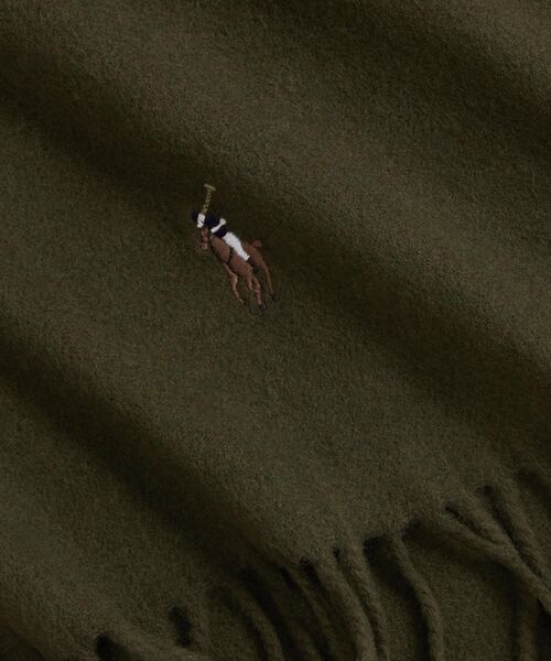 POLO RALPH LAUREN / ポロ ラルフ ローレン マフラー・ショール・スヌード・ストール | フリンジ バージン ウール マフラー | 詳細1