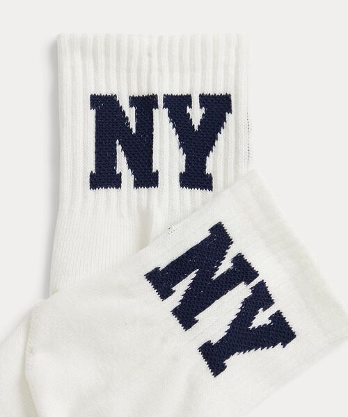 POLO RALPH LAUREN / ポロ ラルフ ローレン ソックス | NY コットンブレンド クォータークルー ソックス | 詳細1