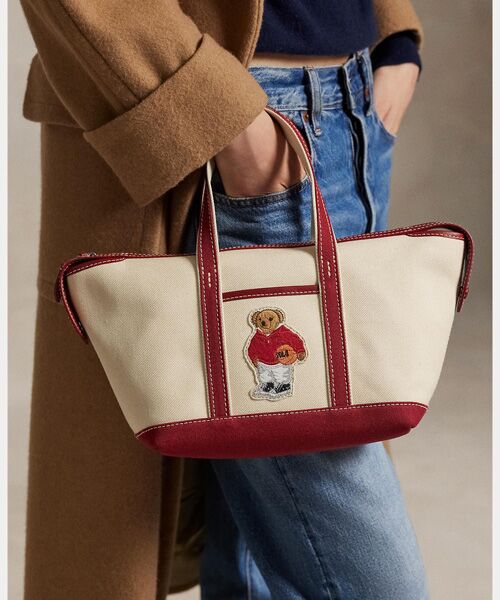 POLO RALPH LAUREN / ポロ ラルフ ローレン トートバッグ | Polo ベア キャンバス ミニ ショッパー トート | 詳細6