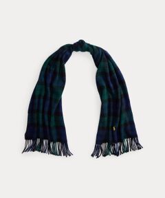 POLO RALPH LAUREN / ポロ ラルフ ローレン マフラー・ショール・スヌード・ストール | チェック フリンジトリム ウール マフラー