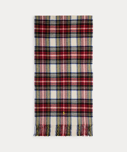 POLO RALPH LAUREN / ポロ ラルフ ローレン バンダナ・スカーフ | チェック フリンジ ウール ツイル スカーフ | 詳細1
