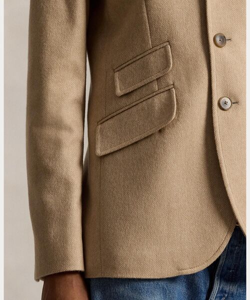 POLO RALPH LAUREN / ポロ ラルフ ローレン テーラードジャケット | シングルブレステッド ウール ハッキング ブレザー | 詳細5