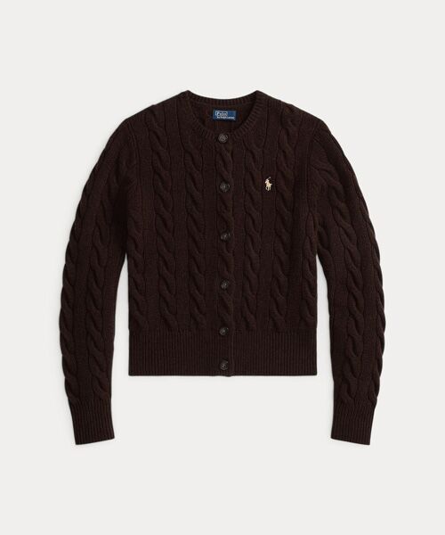 POLO RALPH LAUREN / ポロ ラルフ ローレン カーディガン・ボレロ | ケーブルニット ウールカシミヤ カーディガン | 詳細1